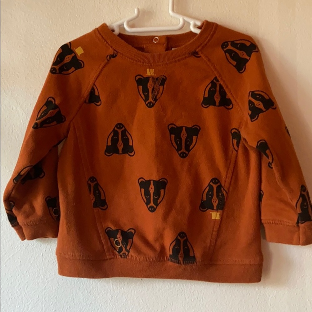 Cat and Jack baby crew neck animal print 18 mo